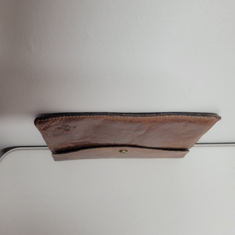 Patricia Nash Brown Leather Wallet Clutch. - Picture 5 of 14